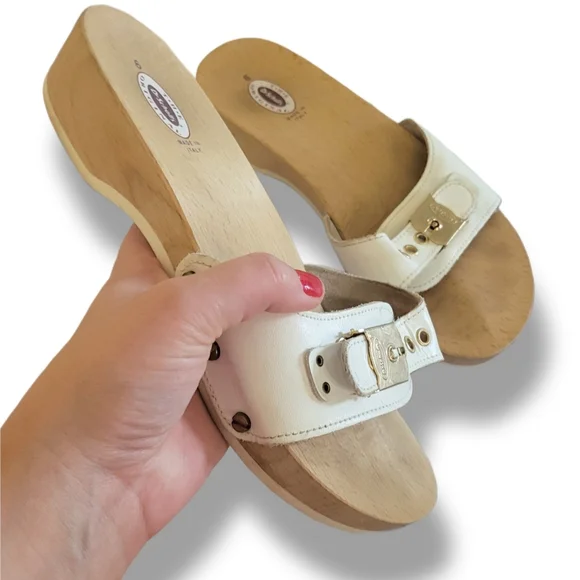 🌿Dr. Scholls Original Clog Sandals Women's Size 6 In White - Picture 6 of 10